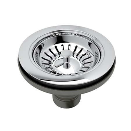 ROHL Basket Strainer Without Pop-Up In Polished Chrome Manual Operation 733APC